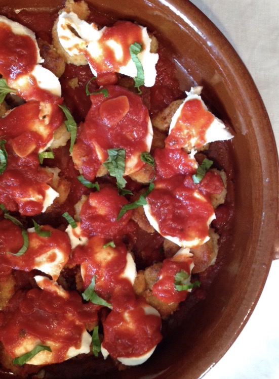 Wheat free shrimp&nbsp;parmesan