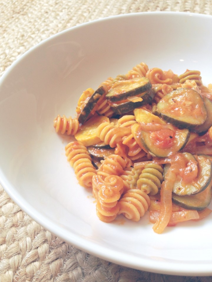Quinoa pasta primavera
