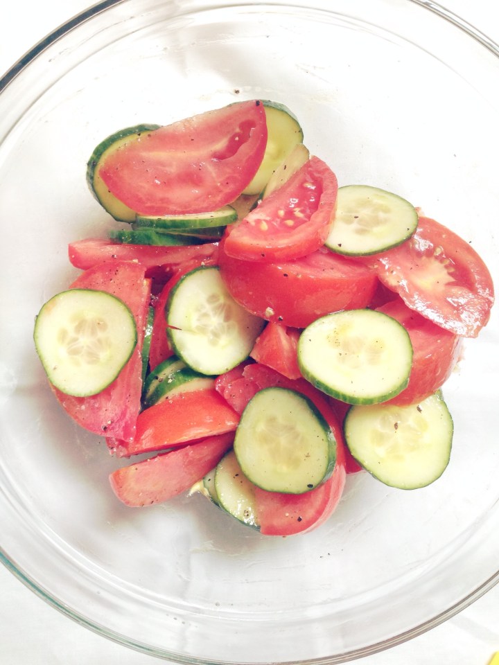 Summer salad with balsamic honey mustard&nbsp;vinaigrette