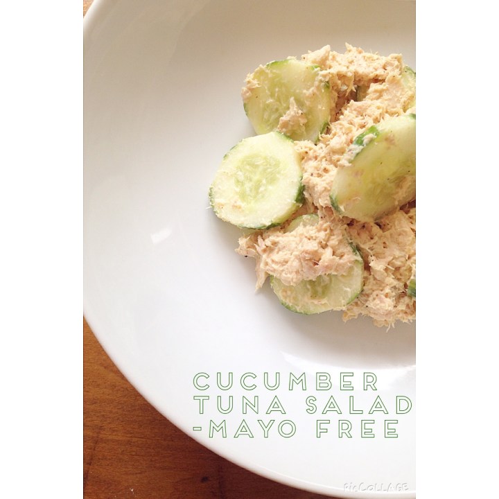 Cucumber tuna salad – mayo&nbsp;free
