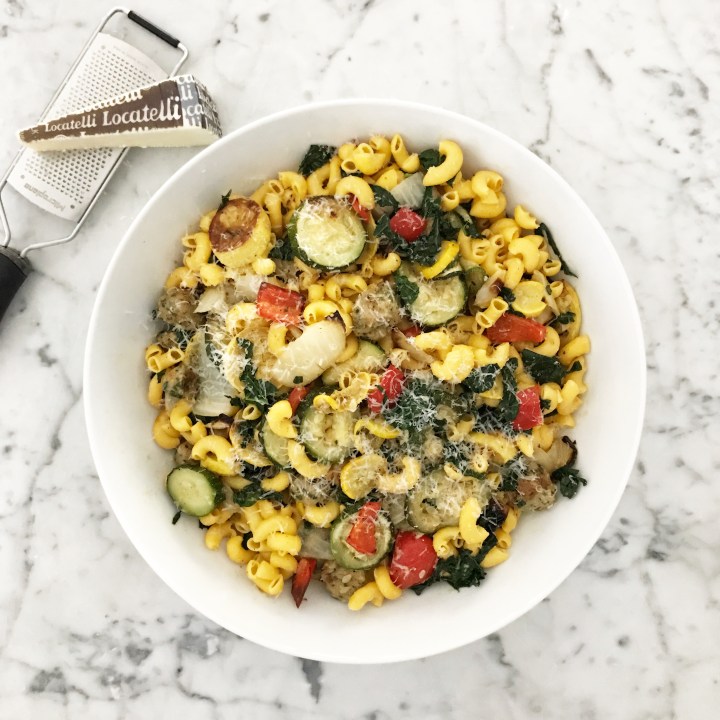 Garlic roasted veggie&nbsp;pasta