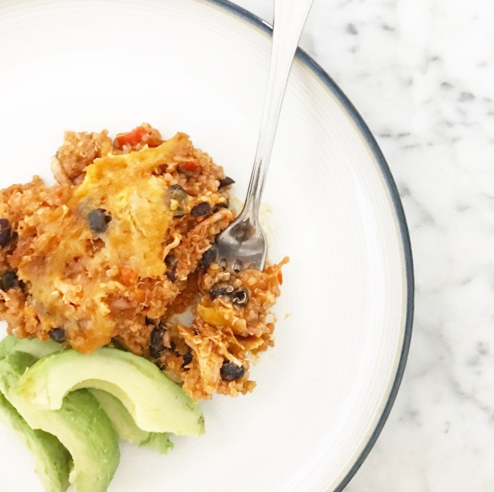 Chicken quinoa enchilada&nbsp;bake
